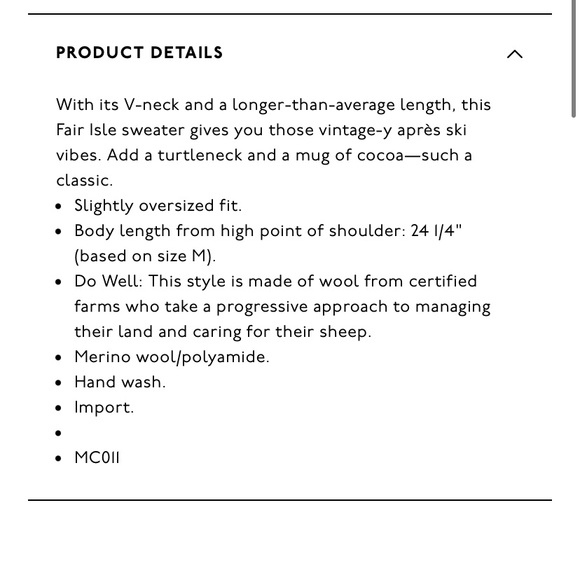 Madewell Fair Isle Pullover Sweater - Picture 5 of 7